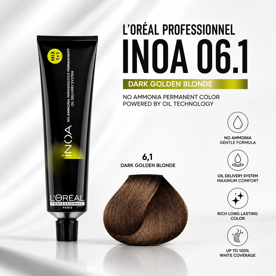 LOREAL PRO INOA HAIR COLOR 06.1