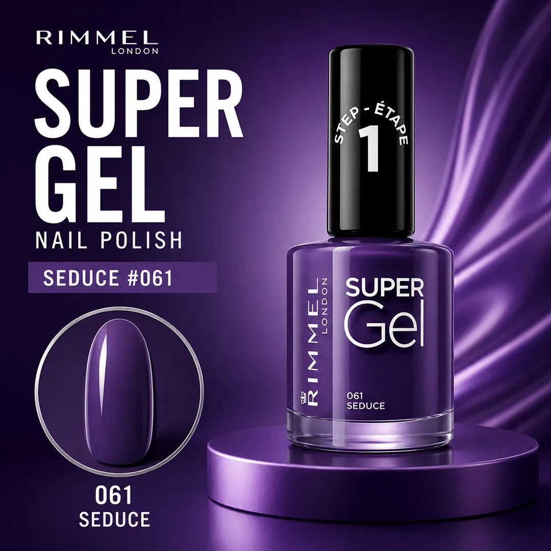 RIMMEL KATE SUPER GEL NAIL POLISH SEDUCE #061