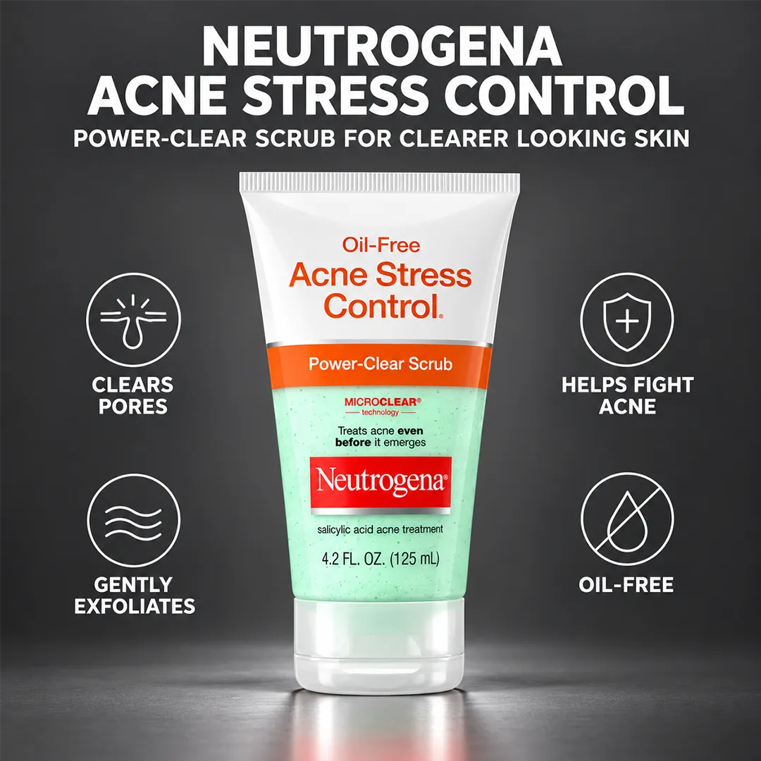 NEUTROGENA ACNE WASH SCRUB 124ML STRESS CONTROL