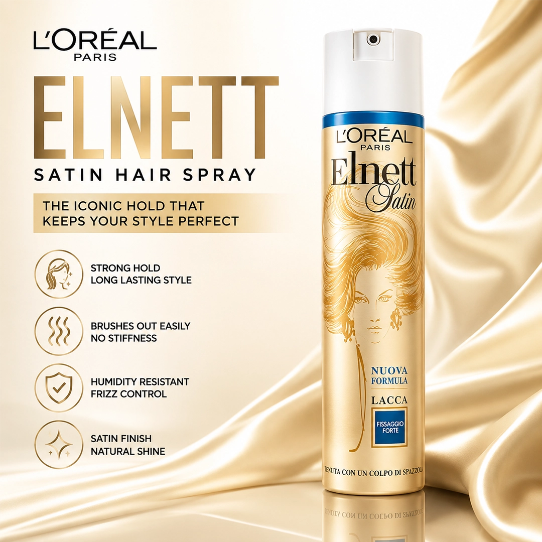 LOREAL ELNETT SATIN HAIR SPRAY 250ML