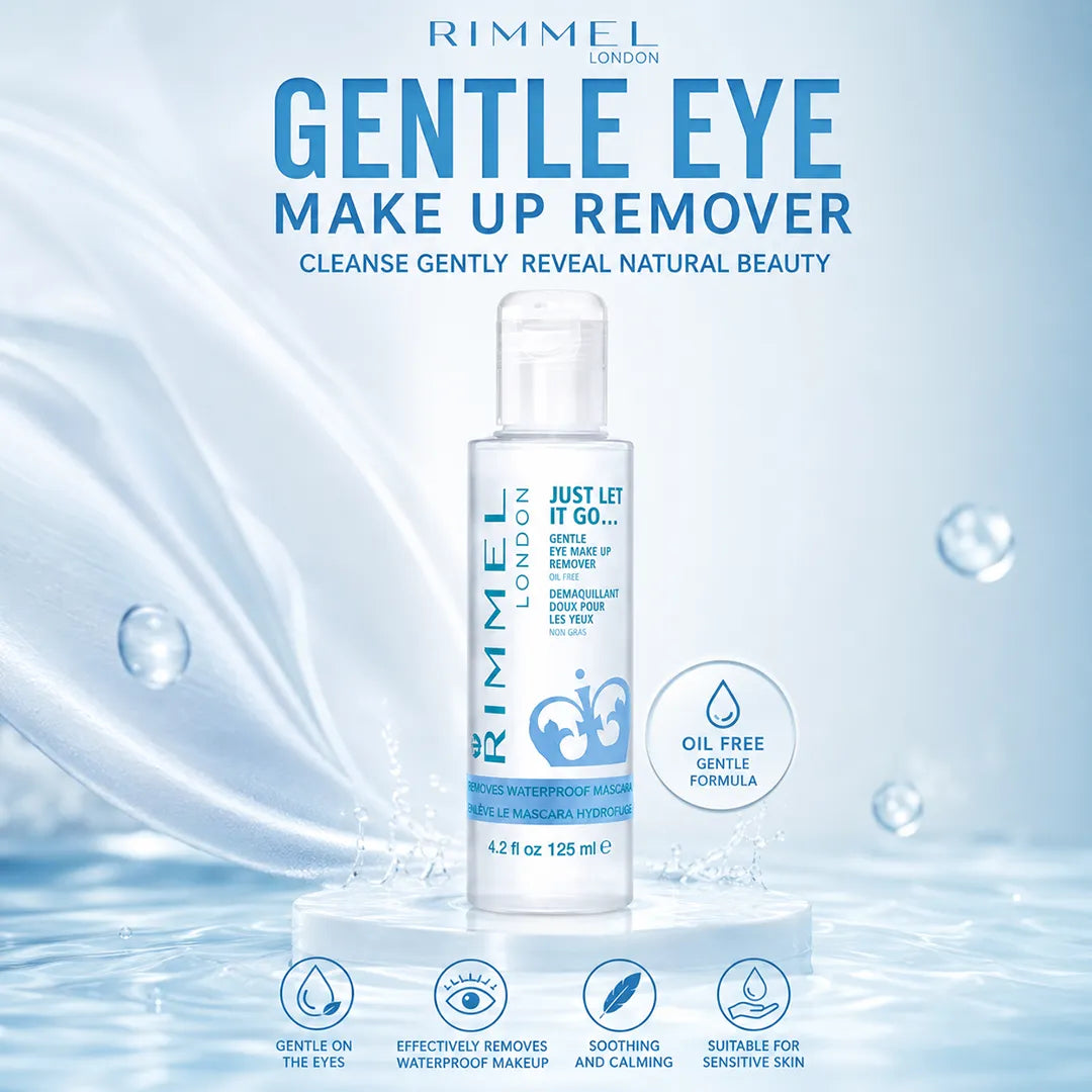 RIMMEL GENTLE EYE MAKE UP REMOVER 125ML