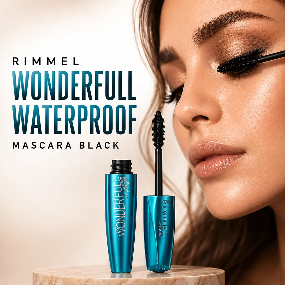 RIMMEL MASCARA WONDERFULL WATERPROFF BLACK