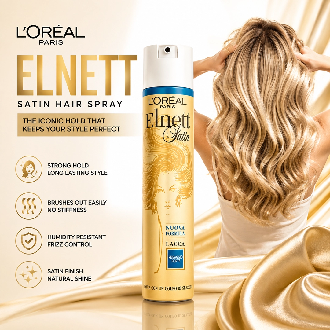 LOREAL ELNETT SATIN HAIR SPRAY 250ML