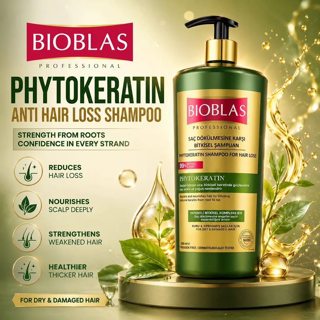 BIOBLAS SHAMPOO 1000ML ANTI HAIR LOSS PHYTOKERATIN