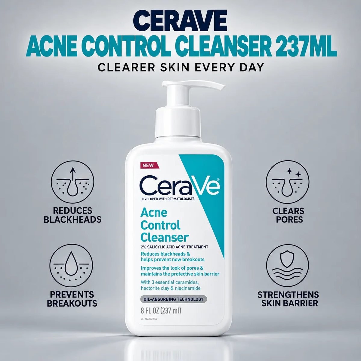 CERAVE ACNE CONTROL CLEANSER 237ML