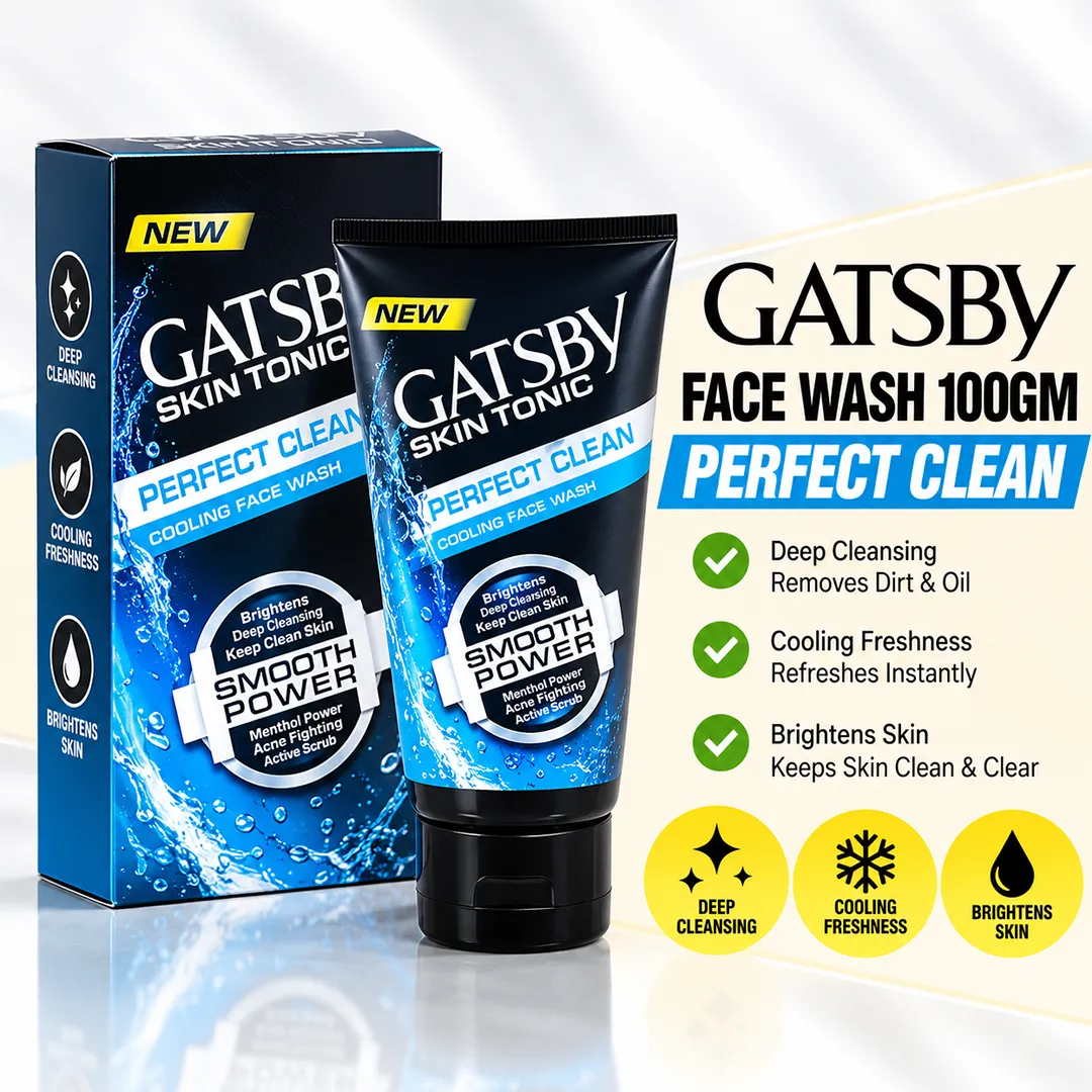 GATSBY FACE WASH 100GM PERFECT CLEAN