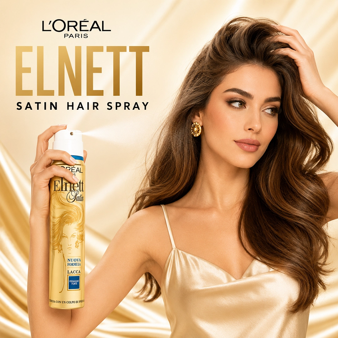 LOREAL ELNETT SATIN HAIR SPRAY 200MLS