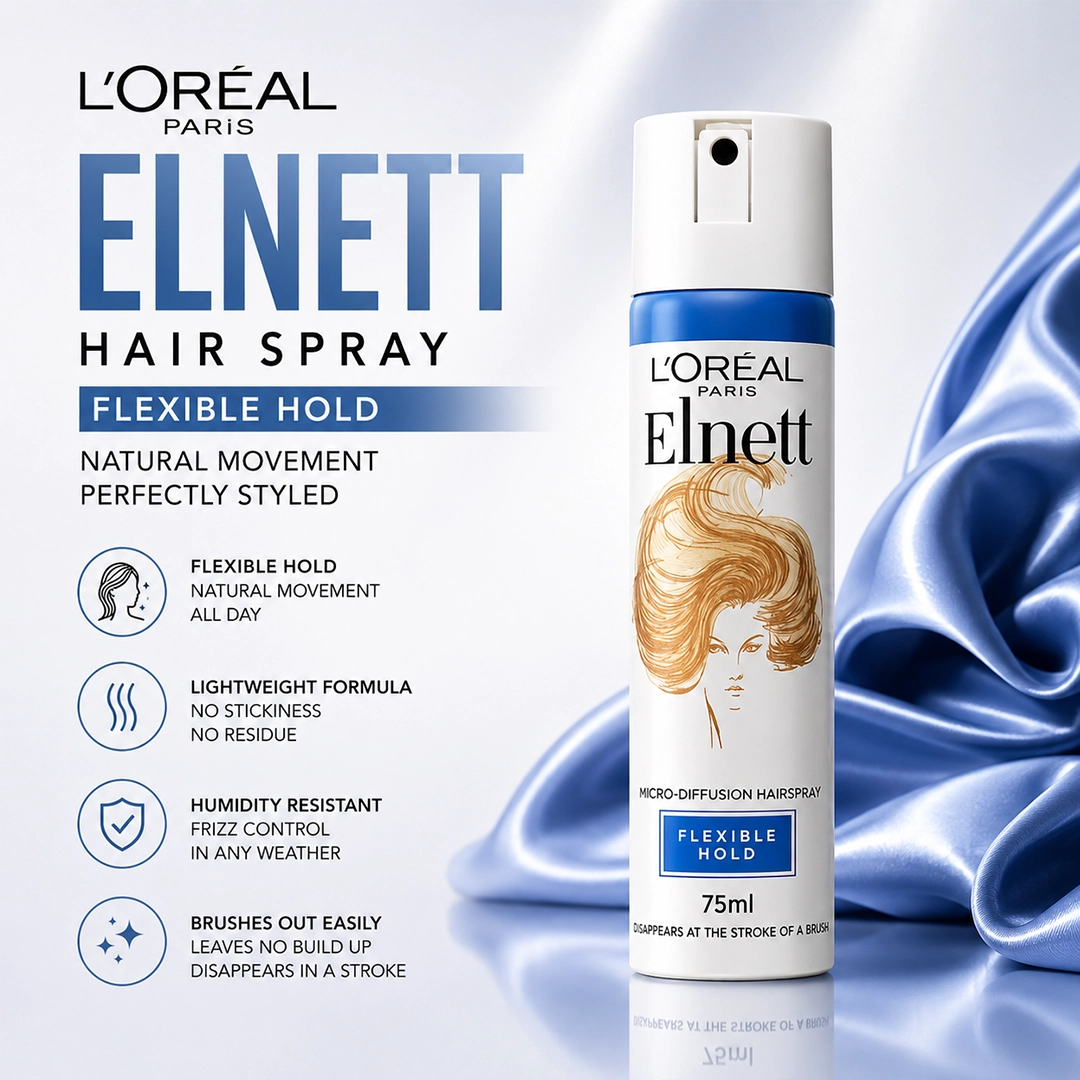 LOREAL ELNETT HAIR SPRAY 75ML FLEXIBLE HOLD
