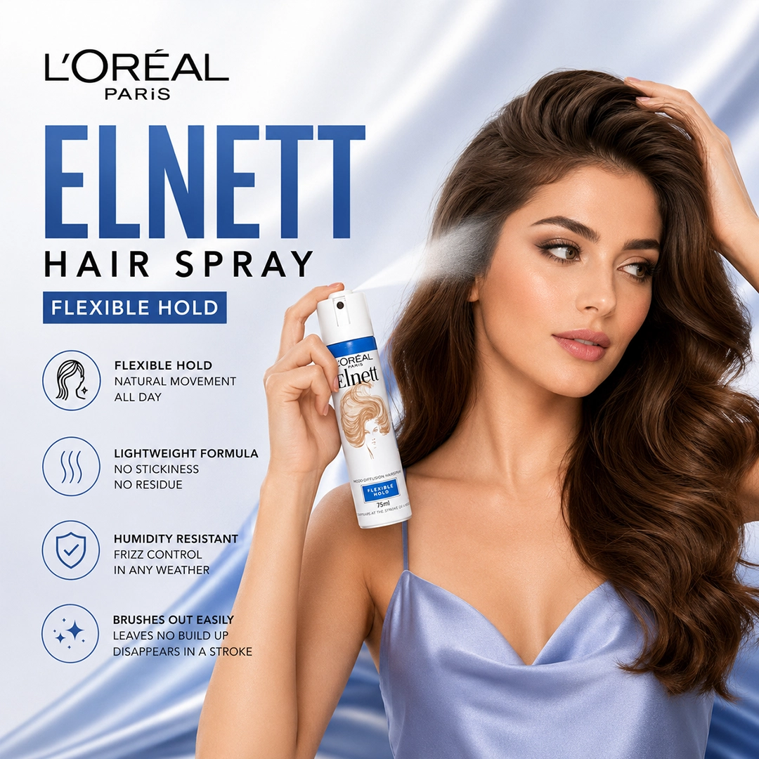 LOREAL ELNETT HAIR SPRAY 75ML FLEXIBLE HOLD