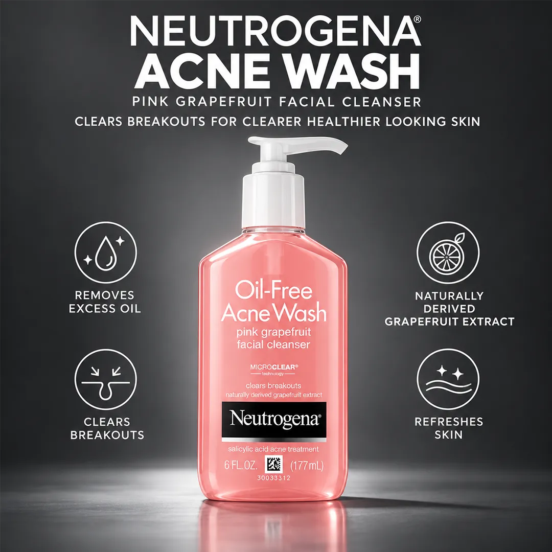 NEUTROGENA ACNE WASH 177ML PINK GRAPEFRUIT