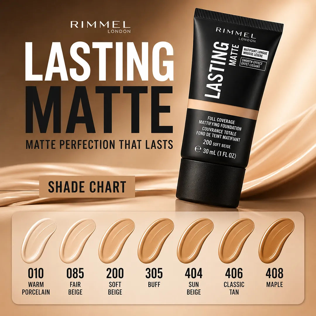 RIMMEL FOUNDATION LASTING MATTE