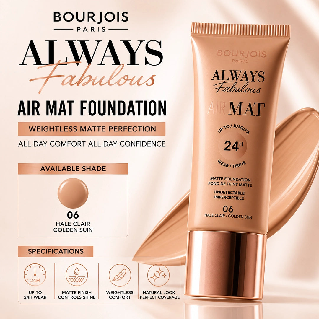 BOURJOIS ALWAYS FABULOUS AIR MAT FOUNDATION