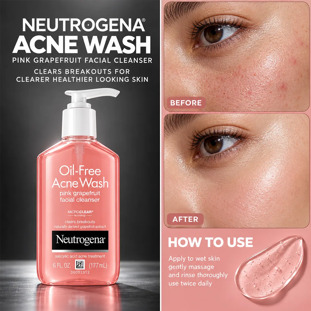 NEUTROGENA ACNE WASH 177ML PINK GRAPEFRUIT