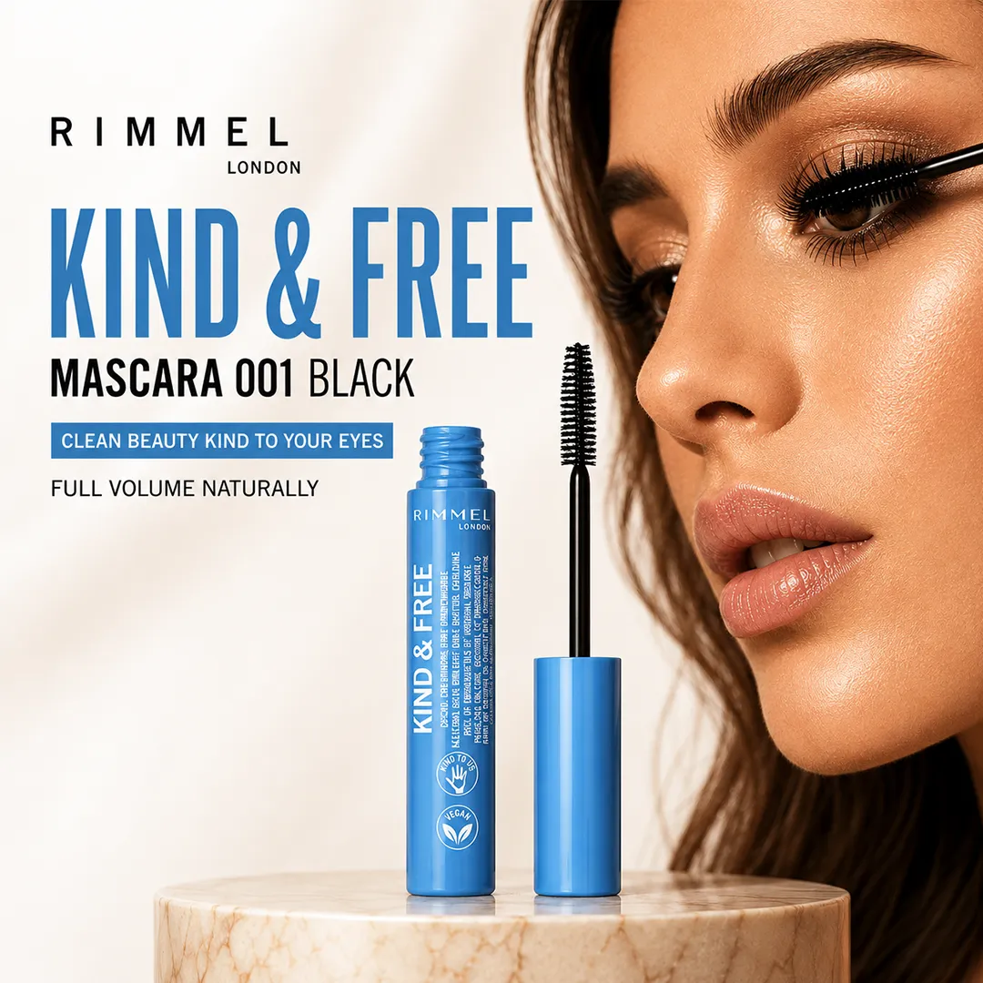 RIMMEL MASCARA KIND & FREE 001 BLACK