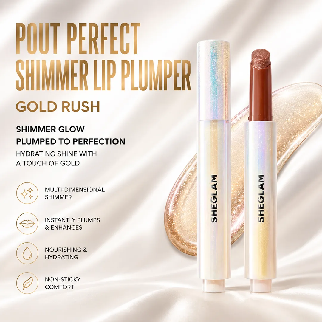 SHEGLAM POUT PERFECT SHIMMER LIP PLUMPER GOLD RUSH