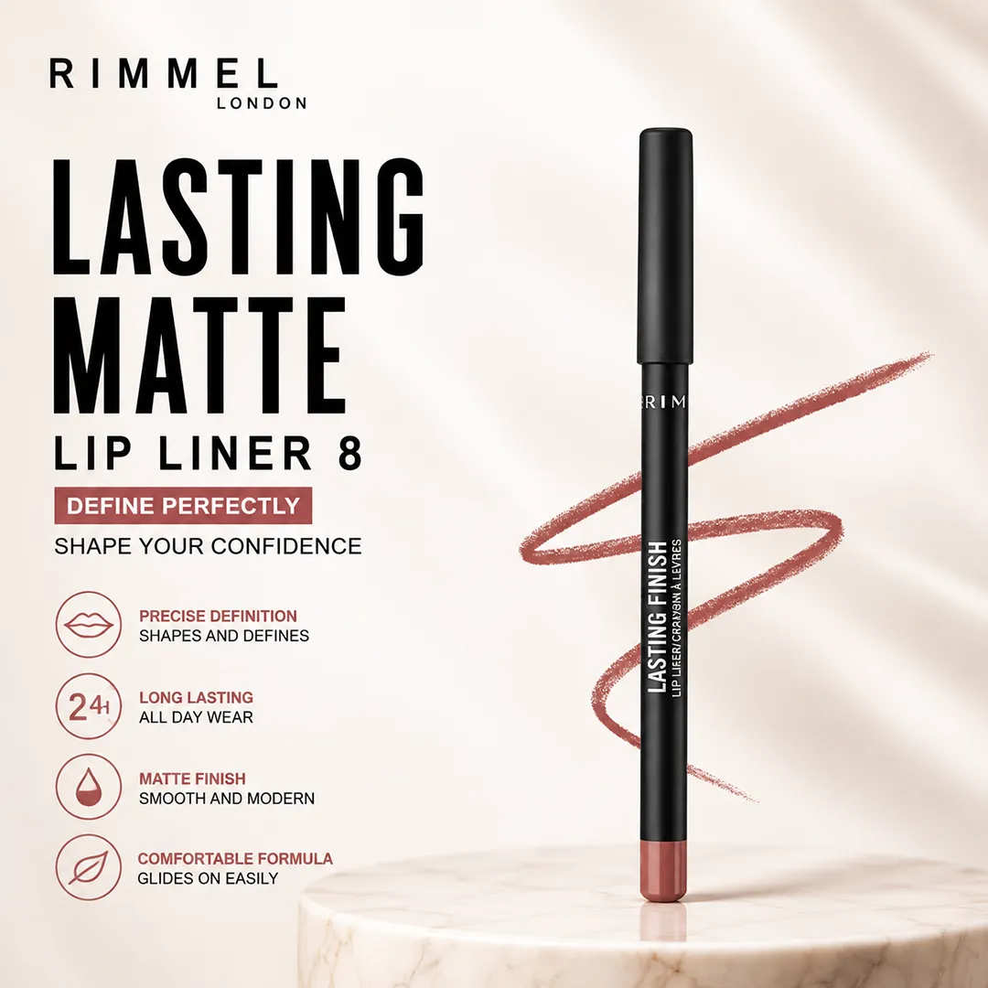 RIMMEL LONDON LASTING MATTE LIP LINER 8
