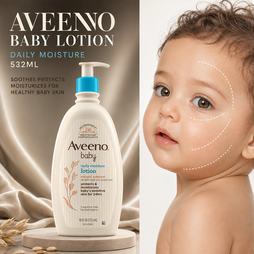 AVEENO BABY LOTION DAILY MOISTURE 532ML