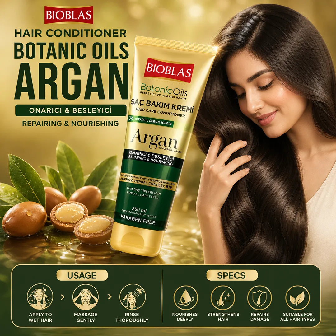 BIOBLAS HAIR CONDITIONER 250ML BOTANIC OILS ARGAN