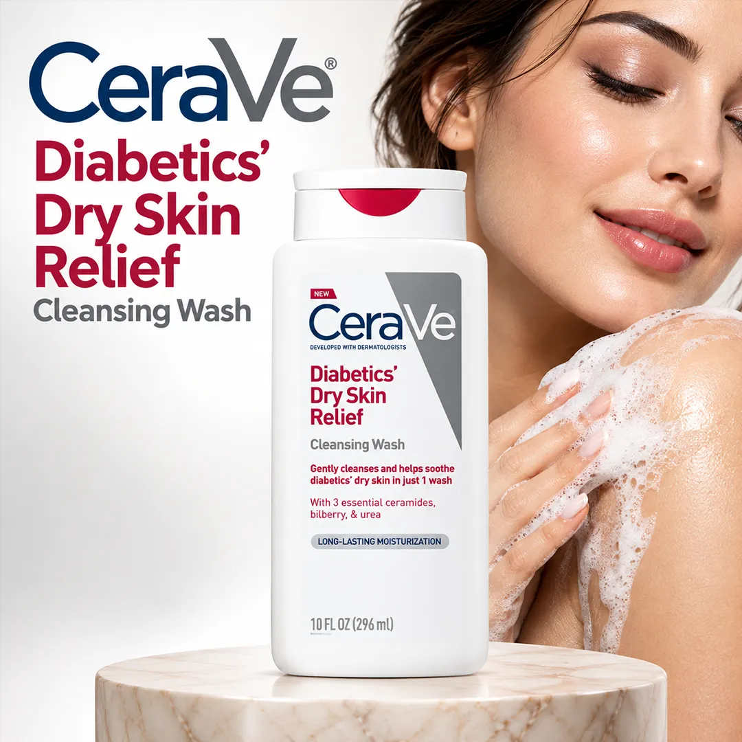 CERAVE DIABETICS RELIEF BODY WASH 296ML