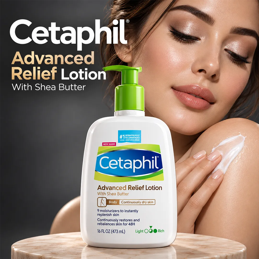 CETAPHIL ADVANCE RELIEF LOTION WITH SHEA BUTTER 473ML