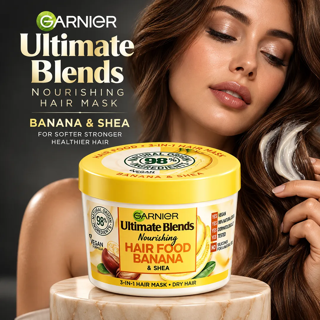 ULTIMATE BLENDS HAIR MASK 390ML BANANA & SHEA