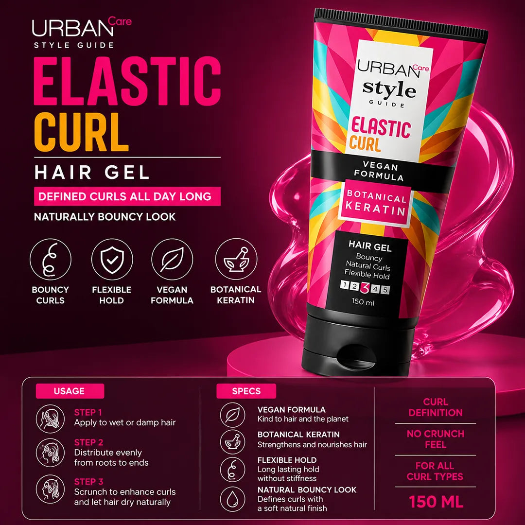 URBAN CARE STYLE ELASTIC CURL HAIR GEL 150ML