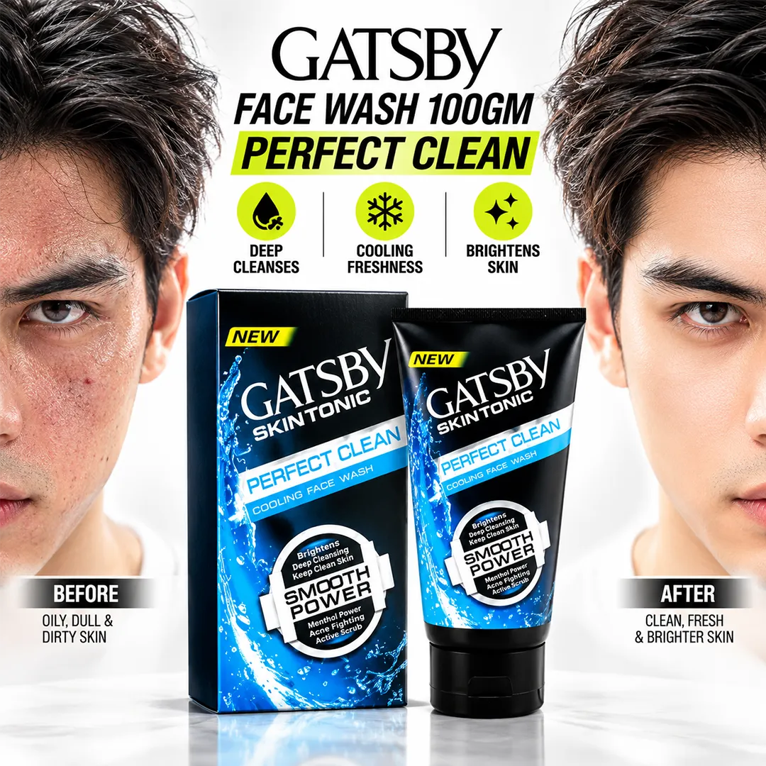 GATSBY FACE WASH 100GM PERFECT CLEAN