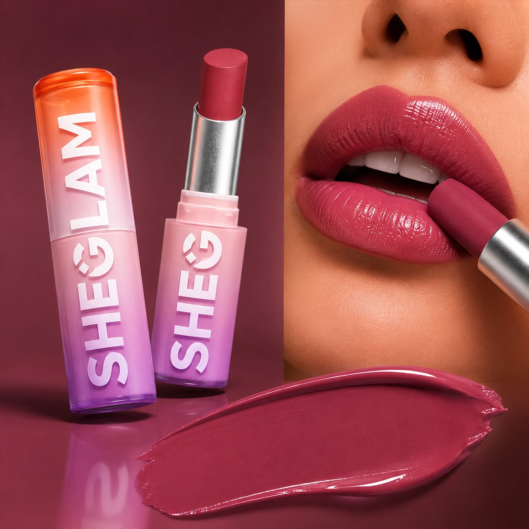 SHEGLAM MIRROR KISS HIGH SHINE LIPSTICK THATS FIERCE