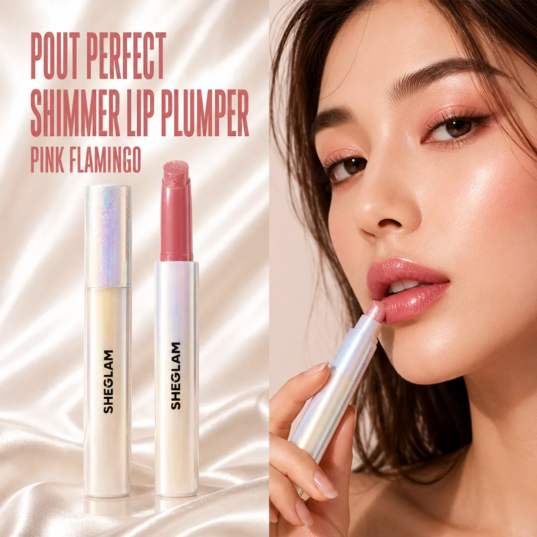 SHEGLAM POUT PERFECT SHIMMER LIP PLUMPER PINK FLAMINGO