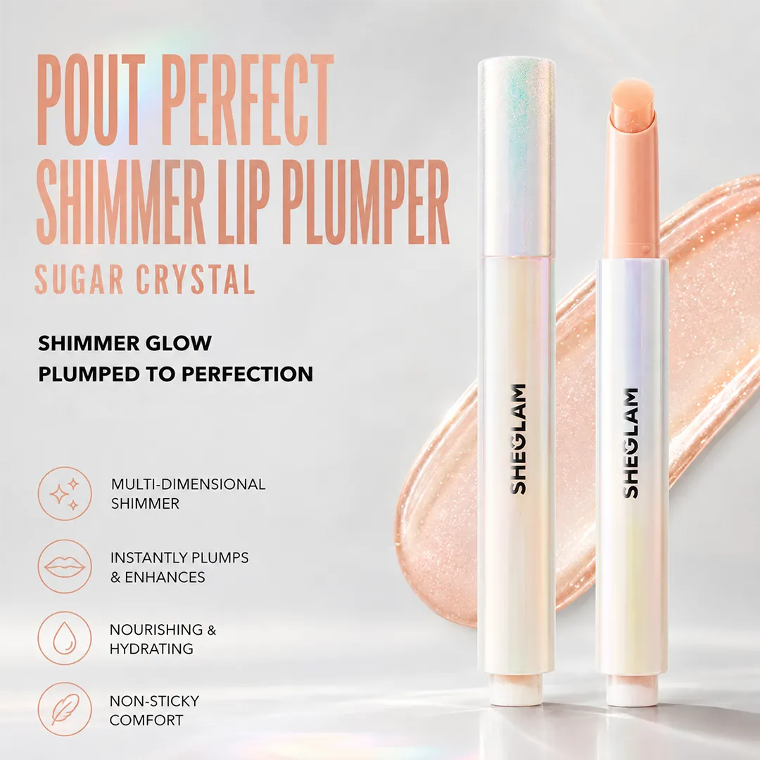 SHEGLAM POUT PERFECT SHIMMER LIP PLUMPER SUGAR CRYSTAL