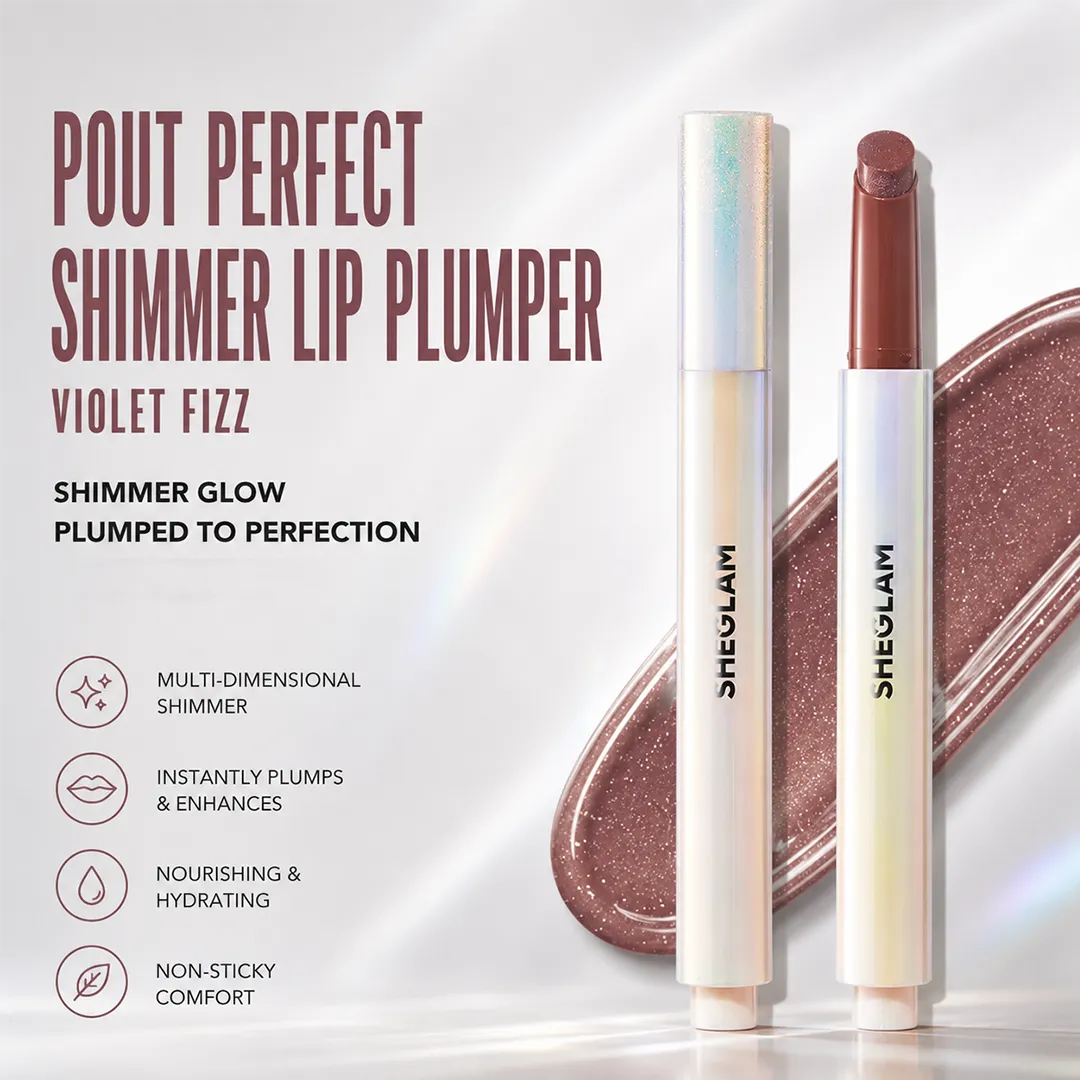 SHEGLAM POUT PERFECT SHIMMER LIP PLUMPER VIOLET FIZZ