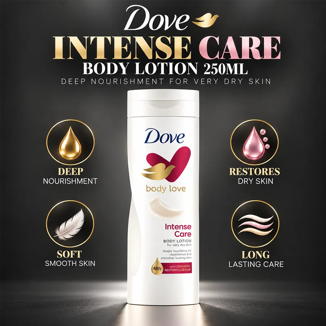 DOVE UK BODY LOTION 250ML INTENSIVE VERY DRY SKIN