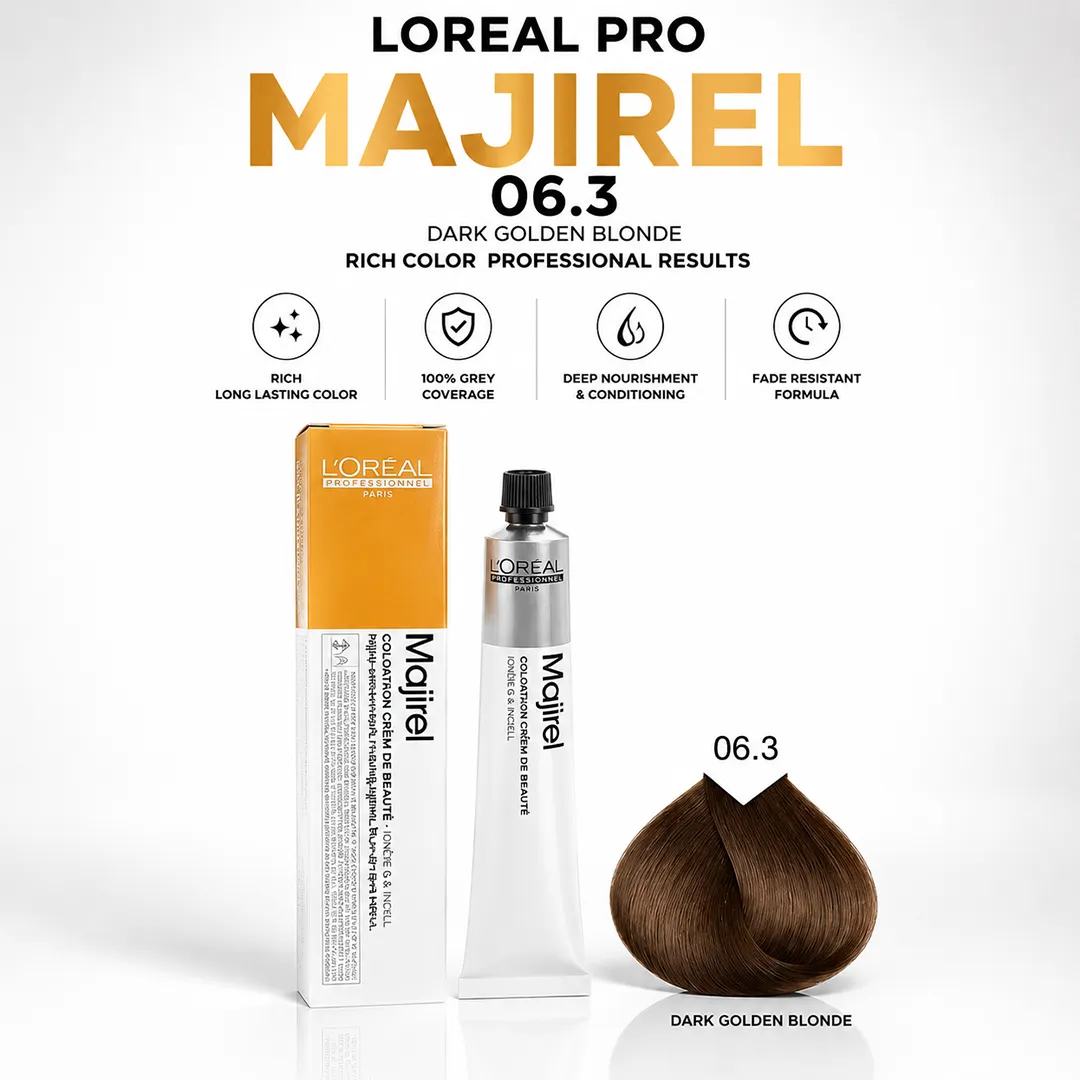 LOREAL PRO MAJIREL HAIR COLOR 06.3
