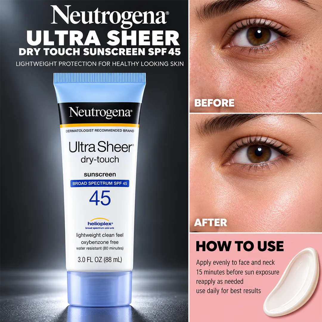 NEUTROGENA SUNSCREEN ULTRA SHEER DRY TOUCH SPF45 88ML