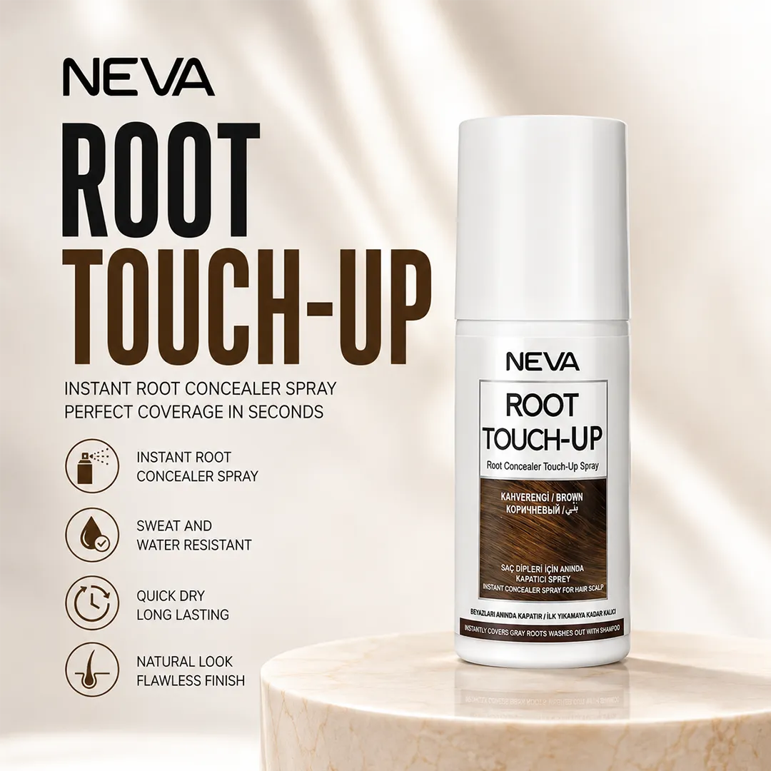 NEVA ROOT TOUCH UP SPRAY 75ML BROWN