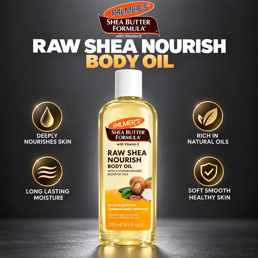 PALMERS RAW SHEA BODY OIL 250ML
