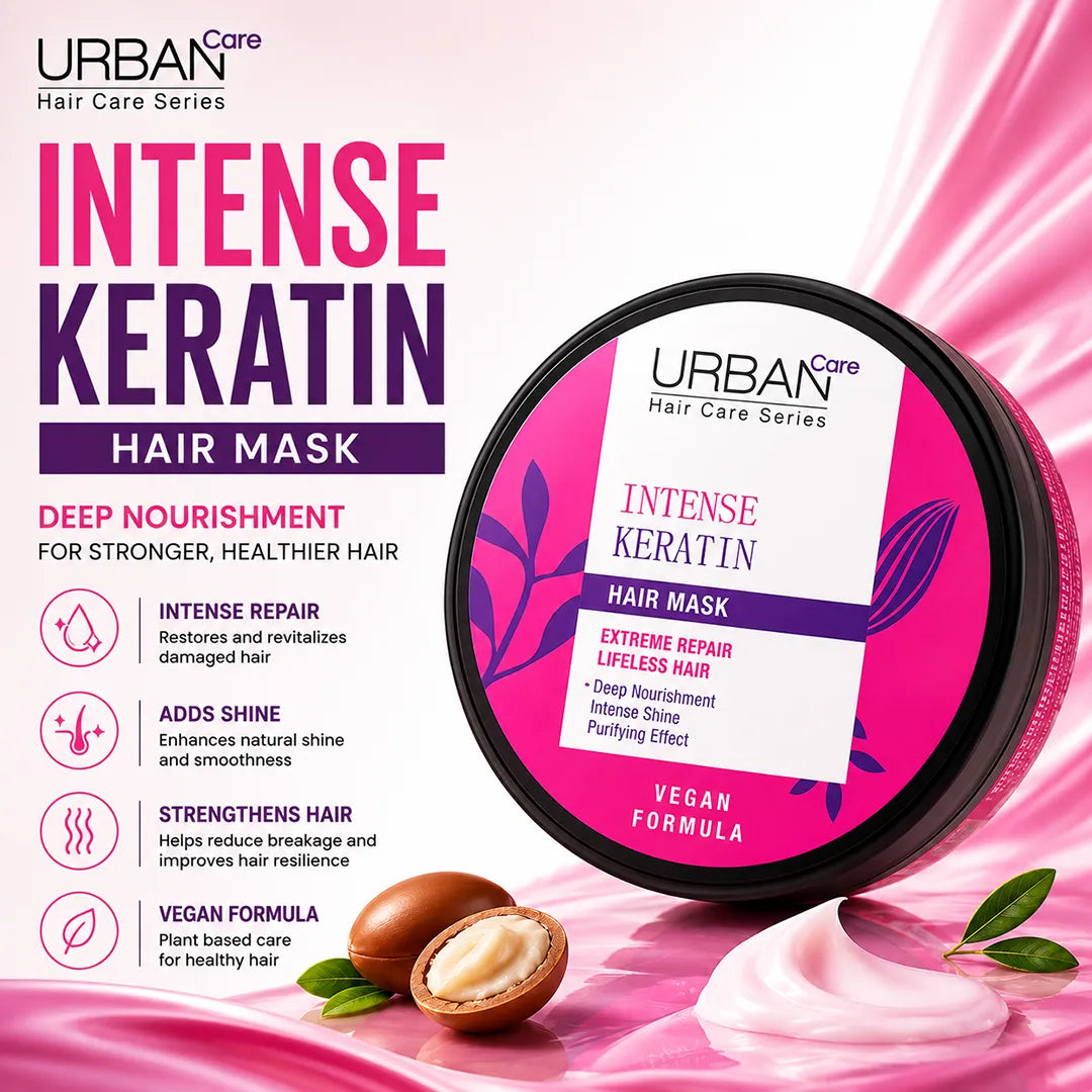 URBAN CARE ARGAN OIL & KERATIN HAIR MASK 230ML