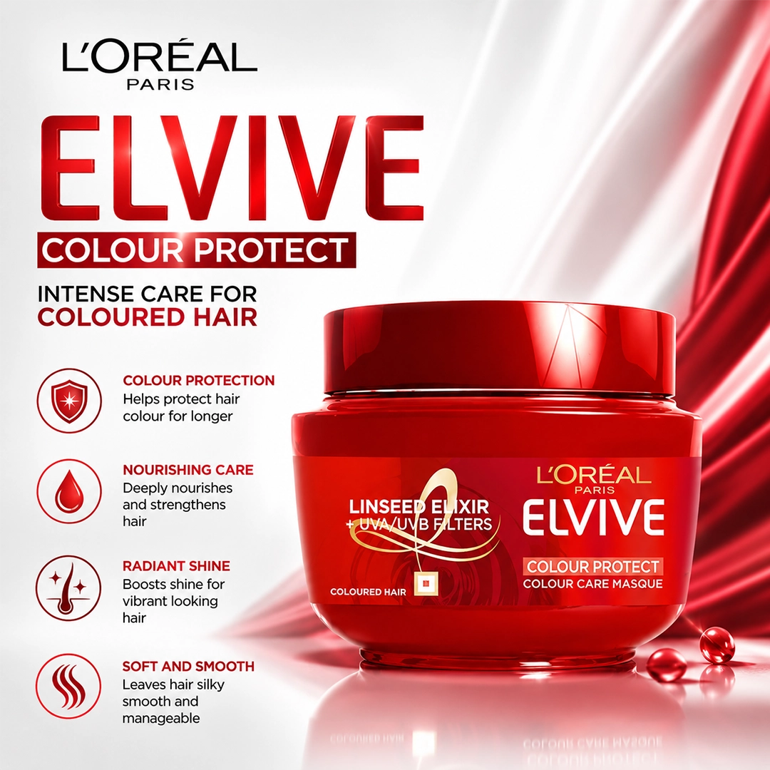 LOREAL UK ELVIVE HAIR MASK COLOUR PROTECT