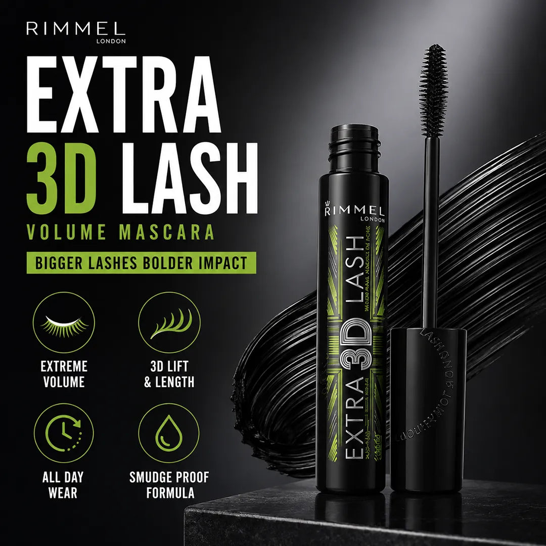 RIMMEL EXTRA 3D LASH VOLUME MASCARA 003 E