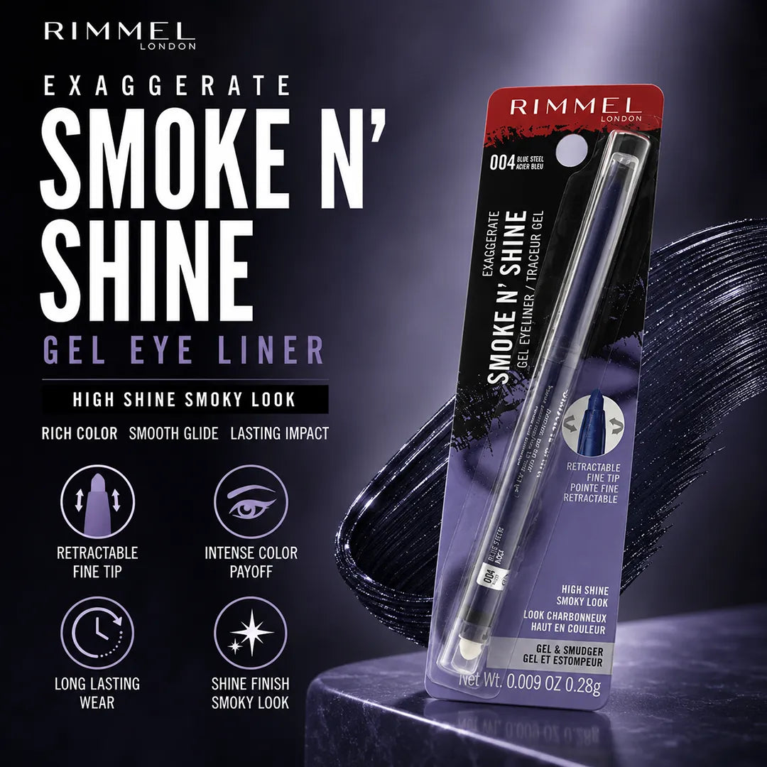 RIMMEL EXAGGERATE SMOKEN SHINE GEL EYE LINER 0.28G