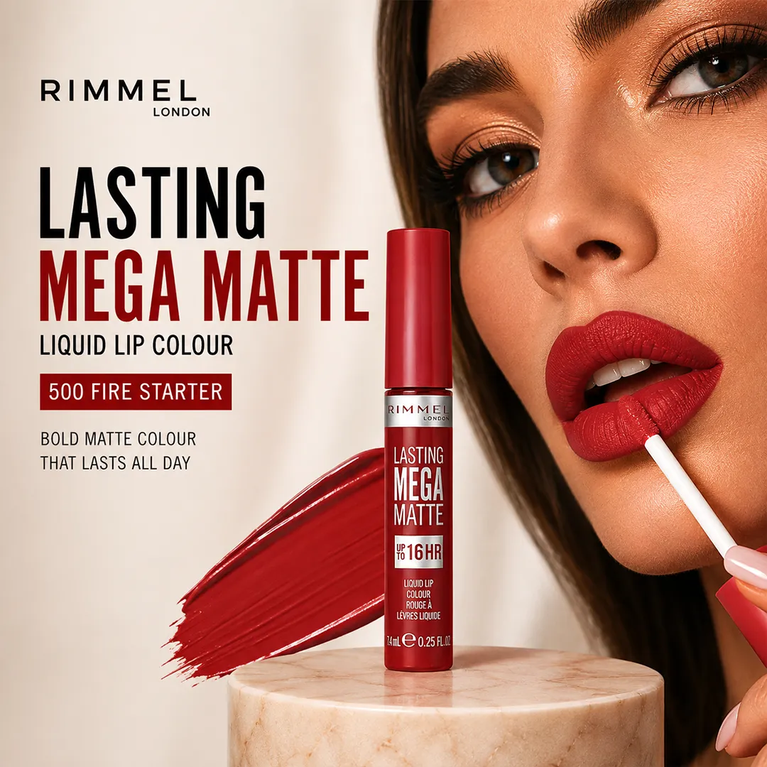 RIMMEL LASTING MEGA MATTE 16HR 500 FIRE STARTER