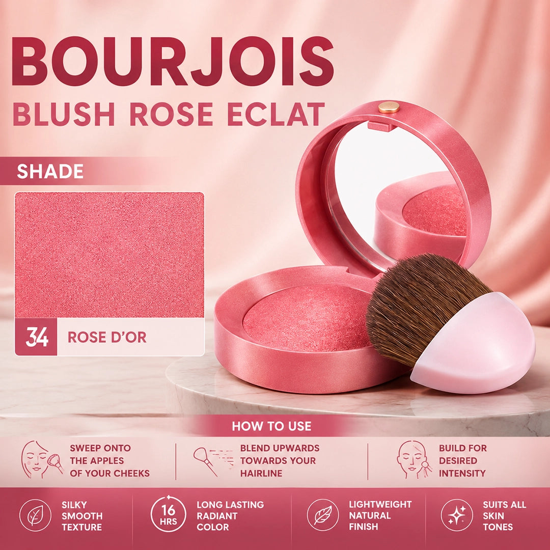 BOURJOIS BLUSH ROSE ECLAT