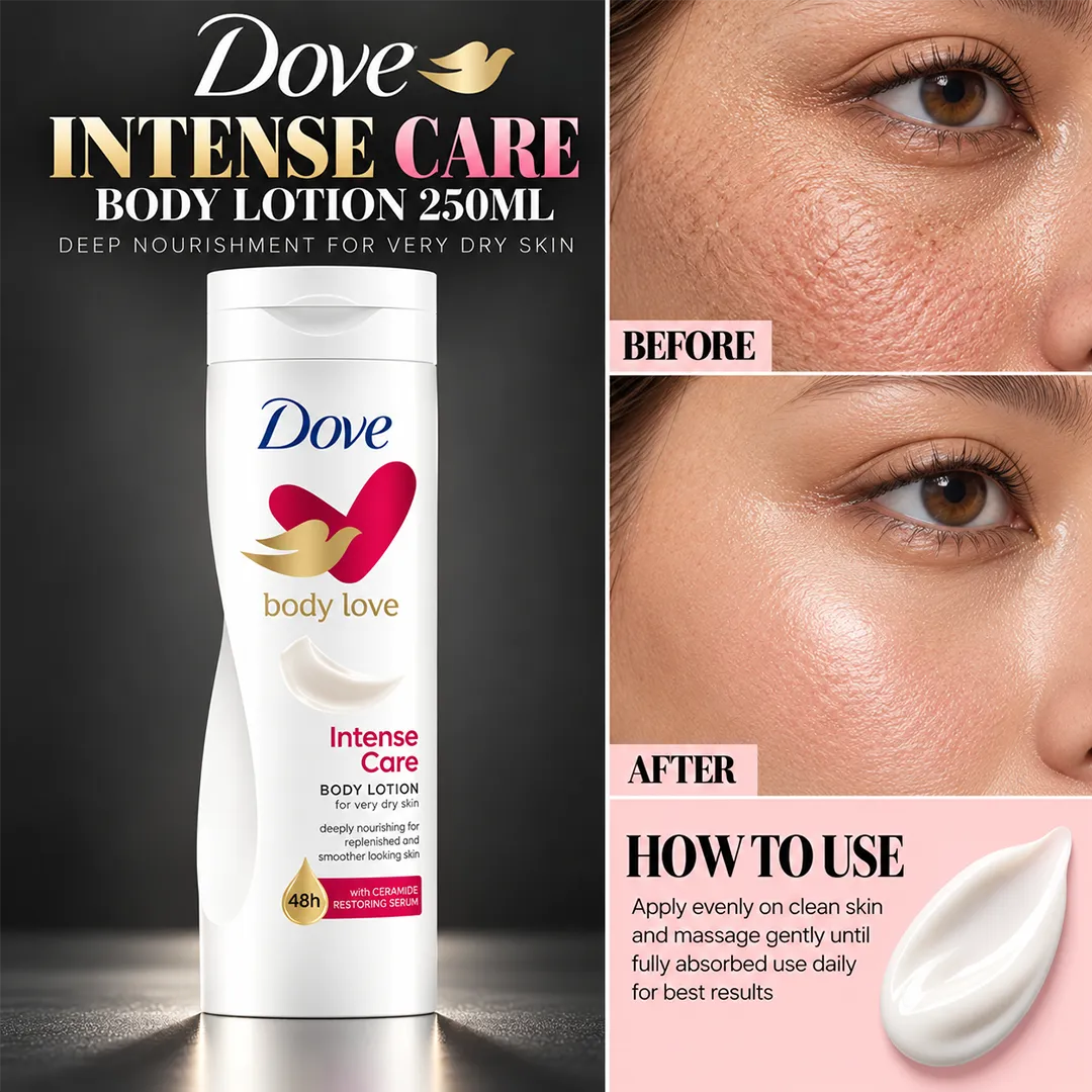 DOVE UK BODY LOTION 250ML INTENSIVE VERY DRY SKIN