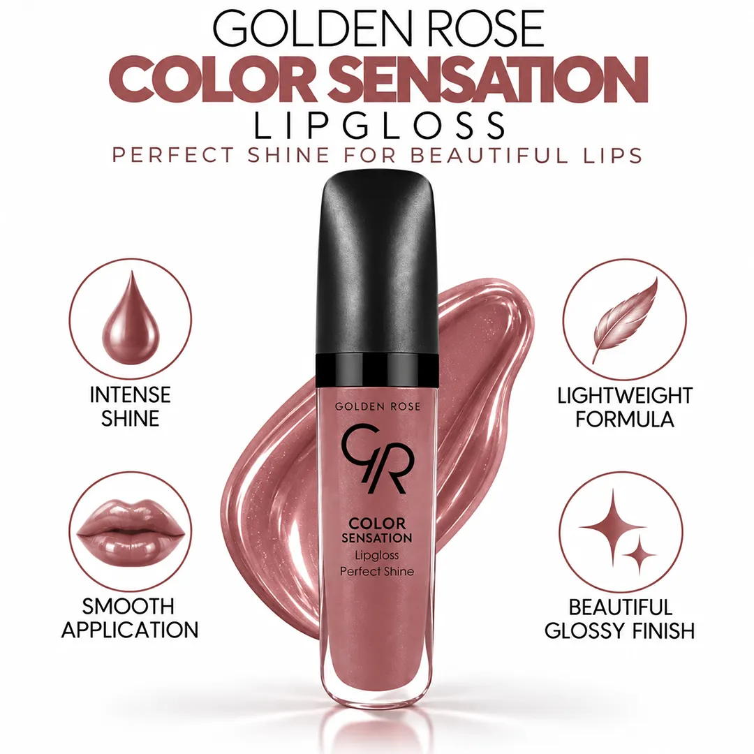 GOLDEN ROSE LIPGLOSS COLOR SENSATION 121