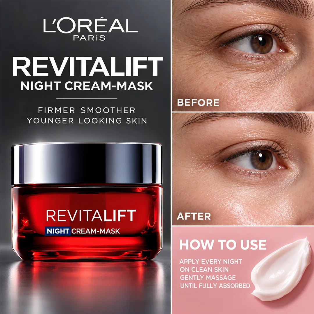 LOREAL REVITALIFT MOISTURIZING NIGHT CREAM 50ML