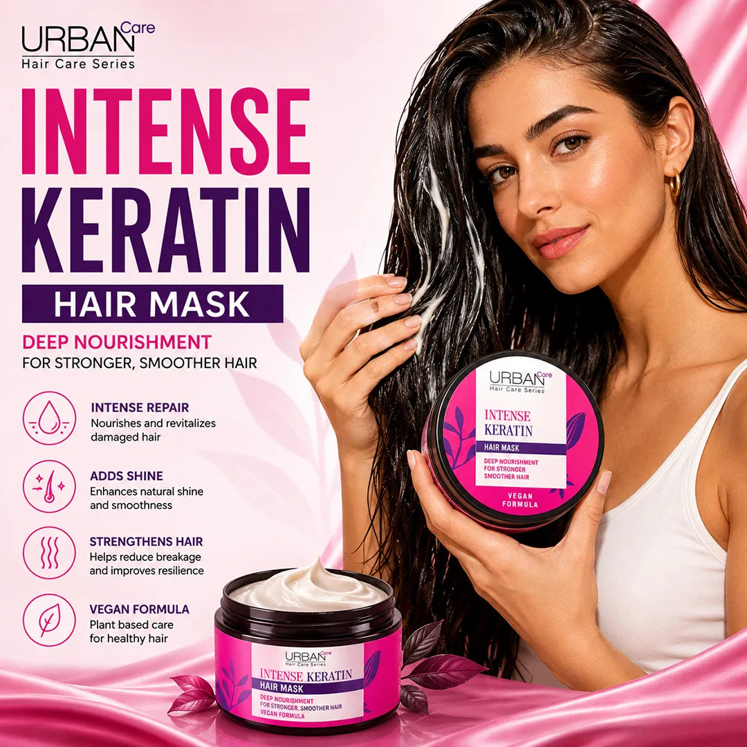 URBAN CARE ARGAN OIL & KERATIN HAIR MASK 230ML