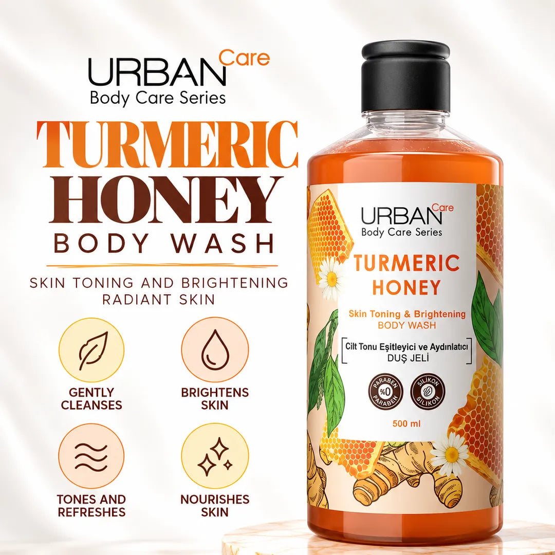 URBAN CARE TURMERIC HONEY BODY WASH 500ML