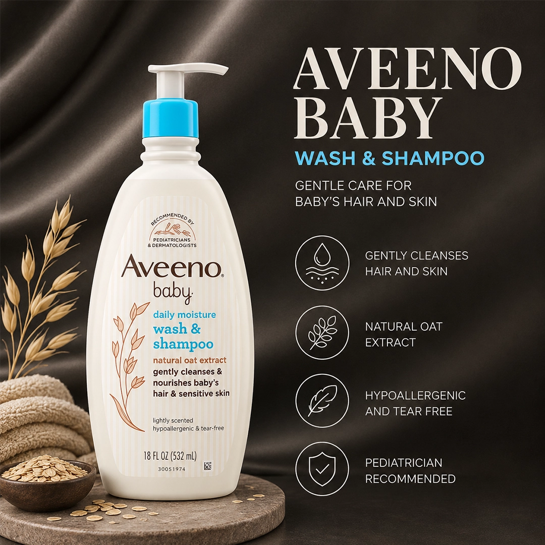 AVEENO BABY WASH & SHAMPOO 532ML