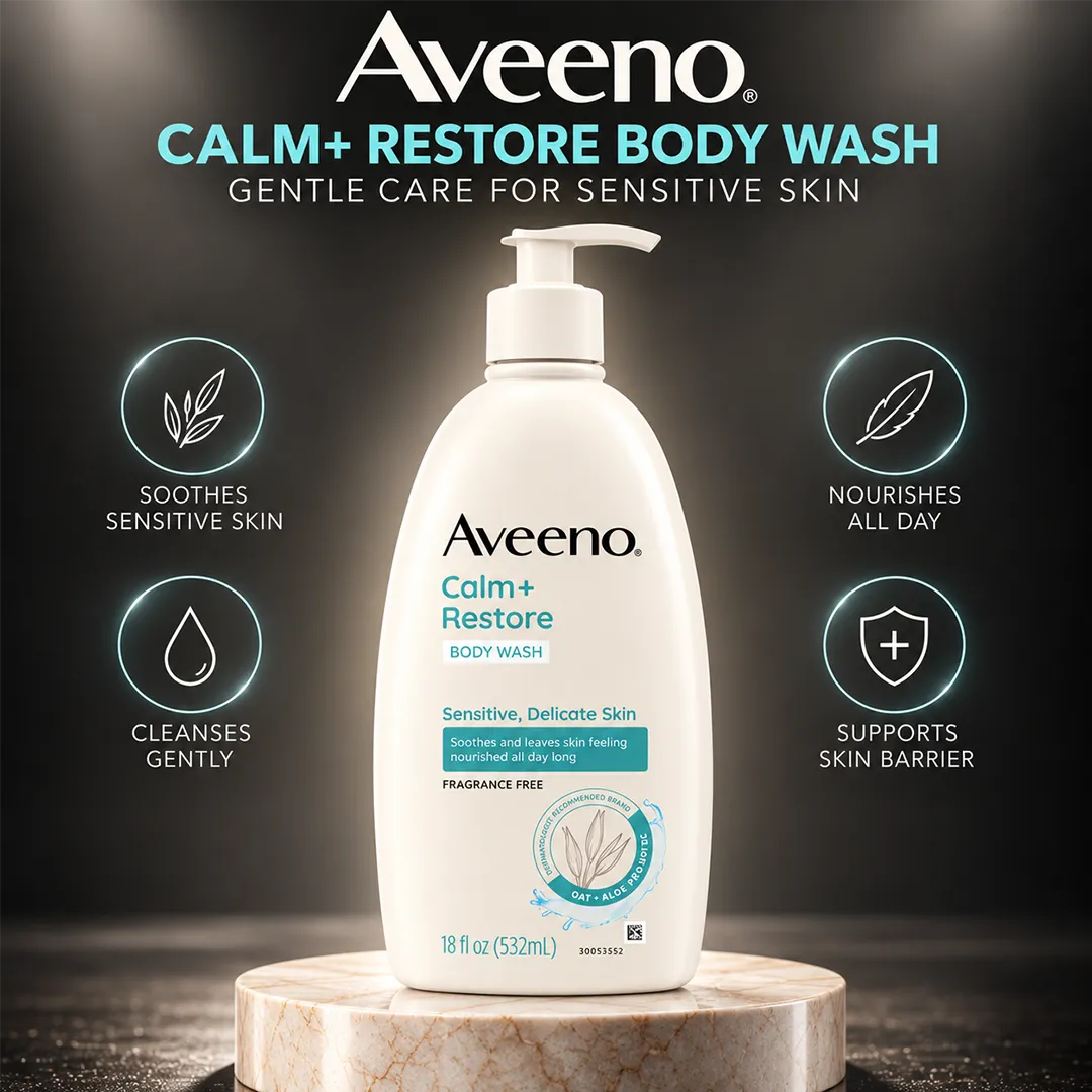 AVEENO BODY WASH 532ML CALM RESTORE SENSITIVE