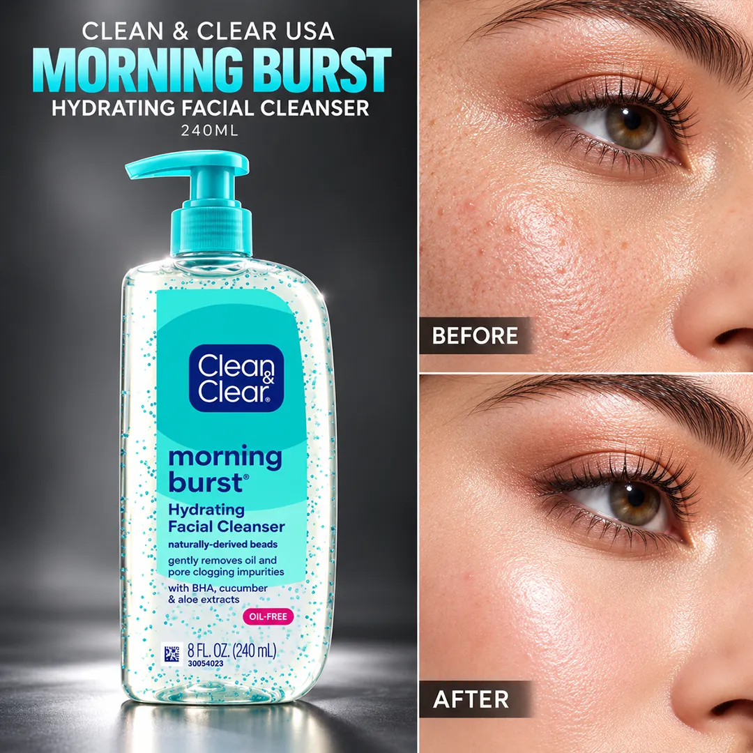 CLEAN CLEAR USA FACIAL CLEANSER MORNING BURST HYDRATING240ML